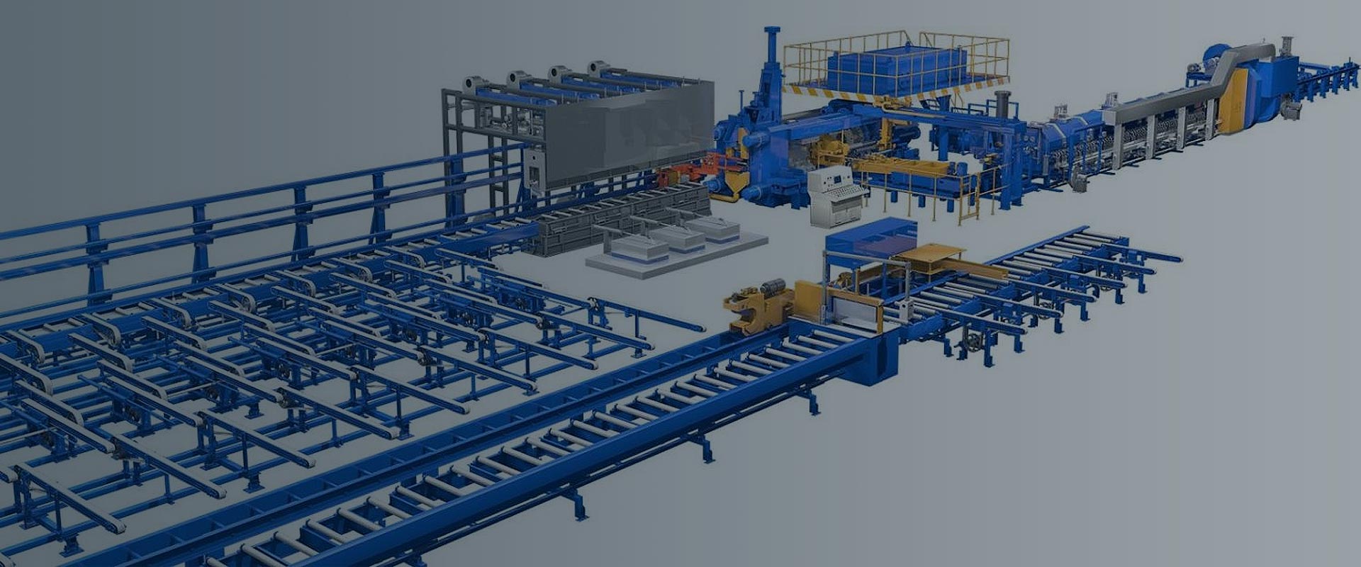 Línea de producción de perfiles de aluminio